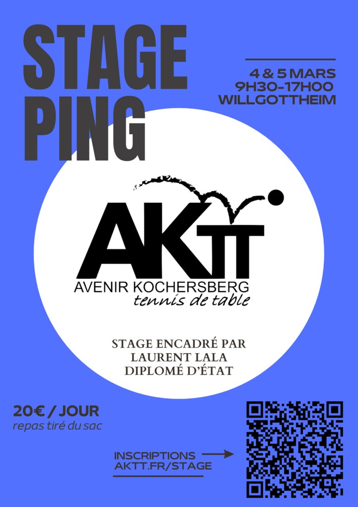 STAGE PING AKTT - 4&5 mars !